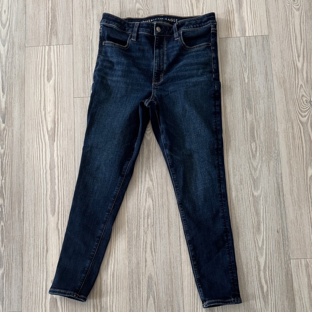 American Eagle Outfitters Women's Deep Indigo Skinny Jeans